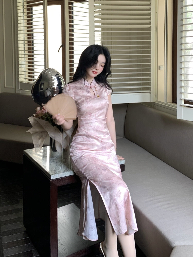 Blush Orchid Cheongsam Dress