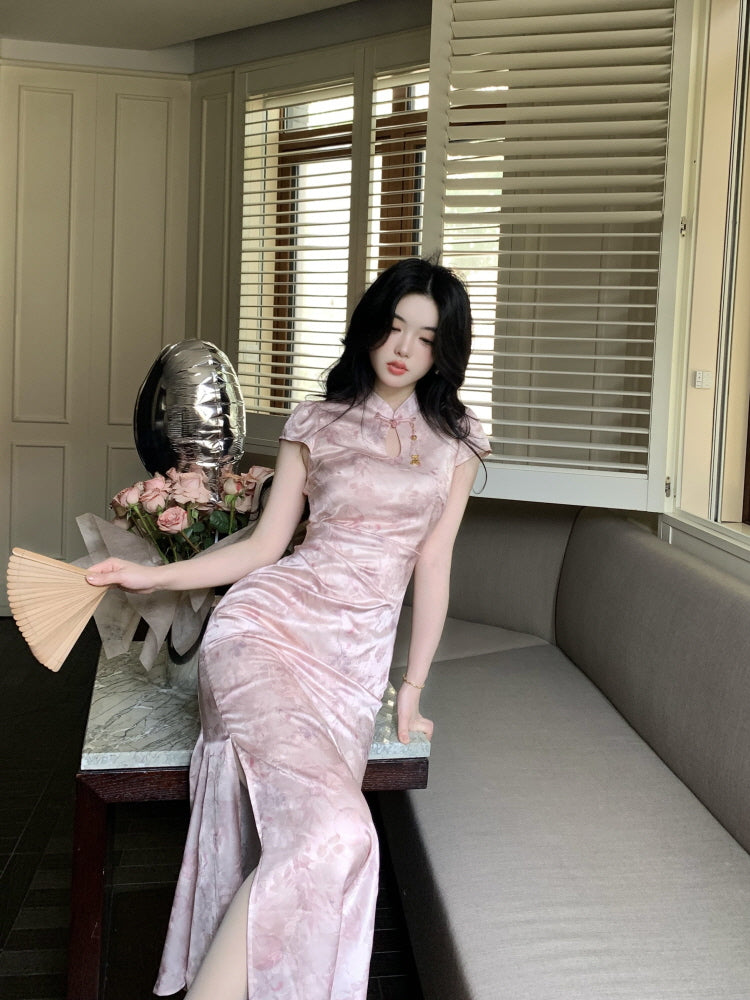 Blush Orchid Cheongsam Dress