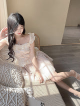 Romantic Swan Corset Two-Piece Set