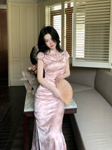 Blush Orchid Cheongsam Dress