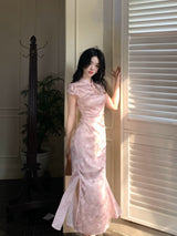 Blush Orchid Cheongsam Dress