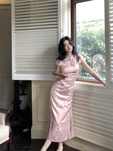 Blush Orchid Cheongsam Dress