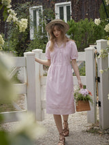 Rosy Meadow Cotton Dress