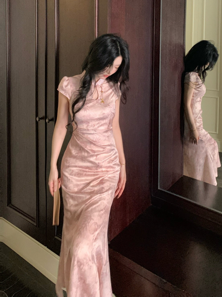 Blush Orchid Cheongsam Dress