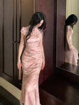 Blush Orchid Cheongsam Dress