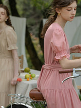 Wild Rose Tiered Cotton Dress