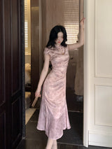 Blush Orchid Cheongsam Dress