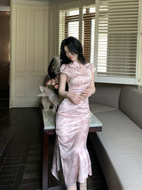 Blush Orchid Cheongsam Dress