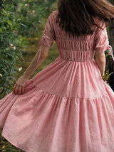 Peony Bloom Tiered Dress