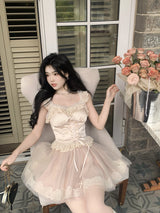 Romantic Swan Corset Two-Piece Set