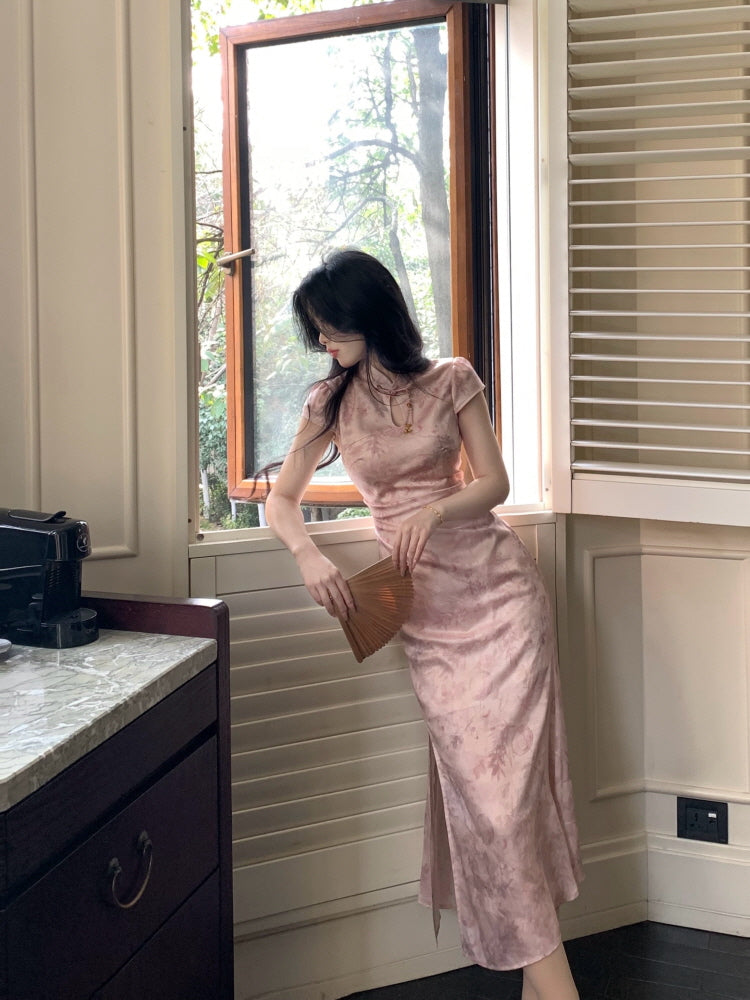 Blush Orchid Cheongsam Dress