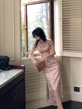 Blush Orchid Cheongsam Dress