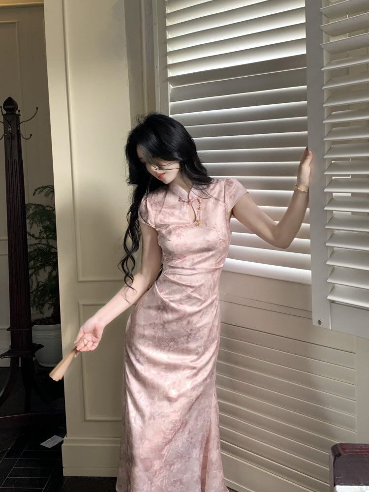 Blush Orchid Cheongsam Dress