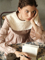 Victorian Embroidered Collar Dress