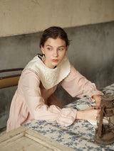 Victorian Embroidered Collar Dress