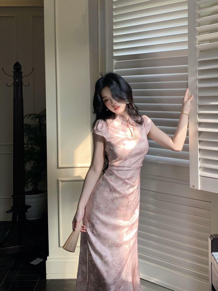Blush Orchid Cheongsam Dress