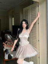 Romantic Swan Corset Two-Piece Set