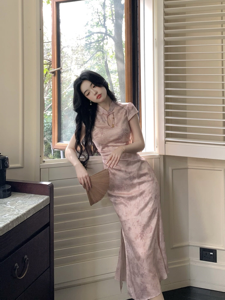 Blush Orchid Cheongsam Dress