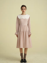 Victorian Embroidered Collar Dress