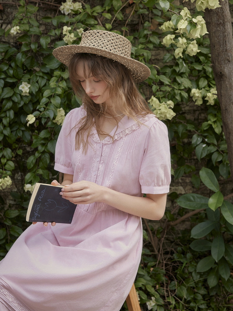 Rosy Meadow Cotton Dress