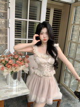Romantic Swan Corset Two-Piece Set
