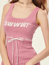 Sweetheart Knit Mini Dress