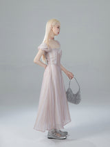 Ethereal Pearl Lace Dress