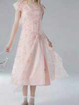 Ethereal Blossom Layered Dress Set
