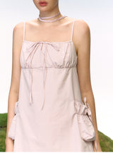 Ribbon Pocket Bustier Dress