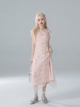 Ethereal Blossom Layered Dress Set