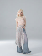 Ethereal Blossom Layered Dress Set