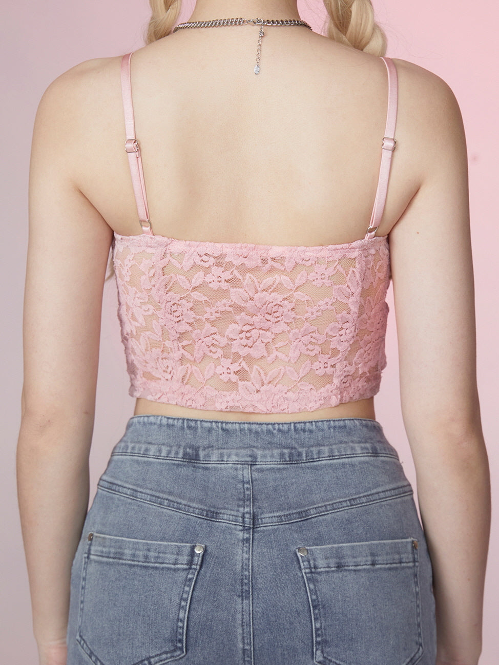Pink Sweet Lace Duo Set