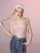 Pink Sweet Lace Duo Set