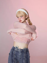 Pink Sweet Lace Duo Set