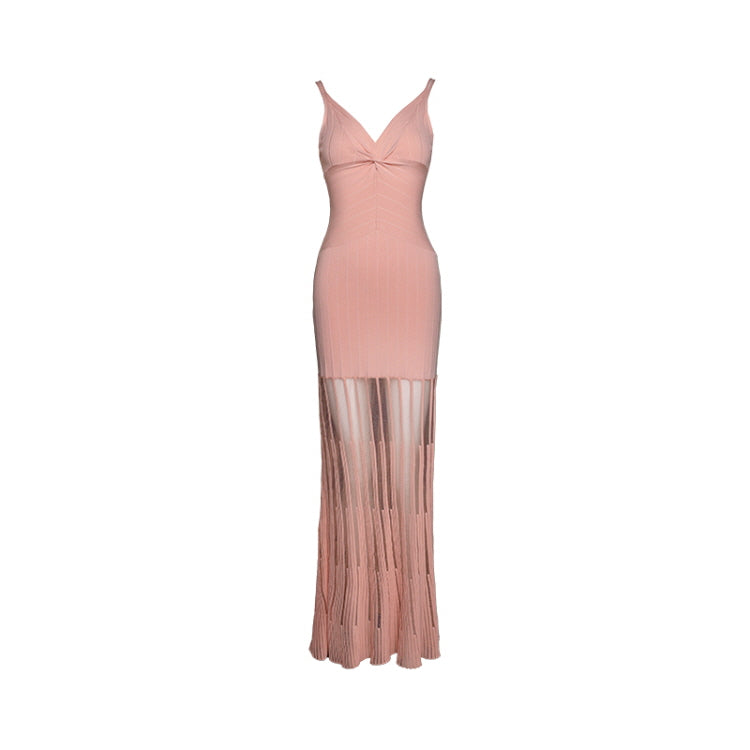 Blush Reverie Illusion Dress