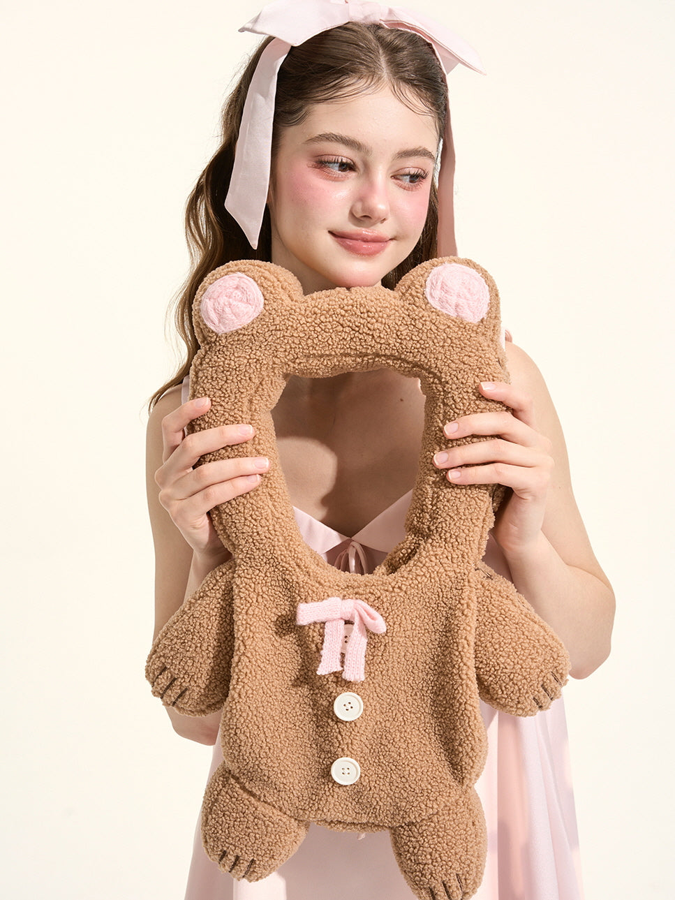 Teddy Button Bear Arm Bag