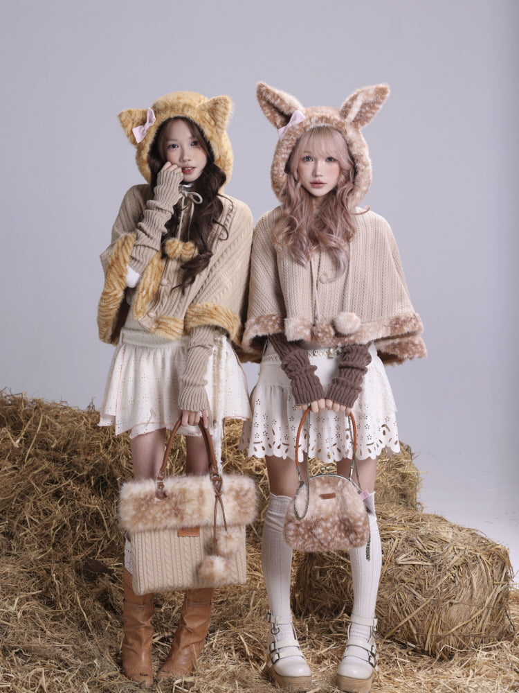 Fawn in the Forest Hooded Cape