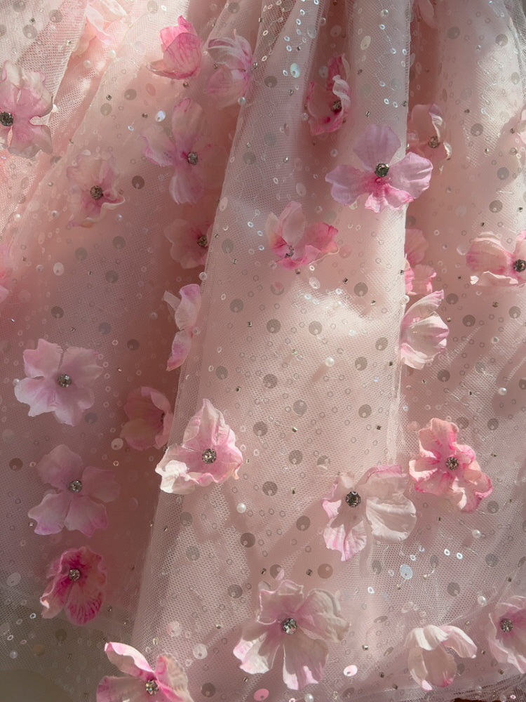 Moonlit Blossom Waltz Dress Set