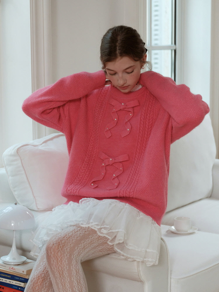 Plum Cream Daydream Knit