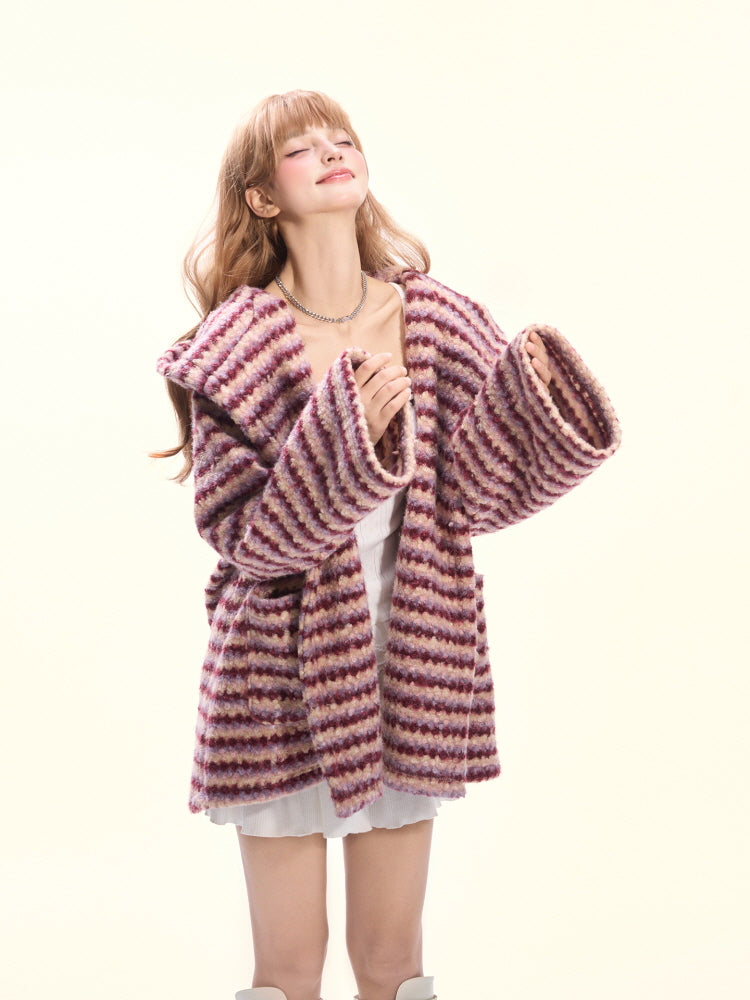 Berry Whirlwind Cocoon Hoodie