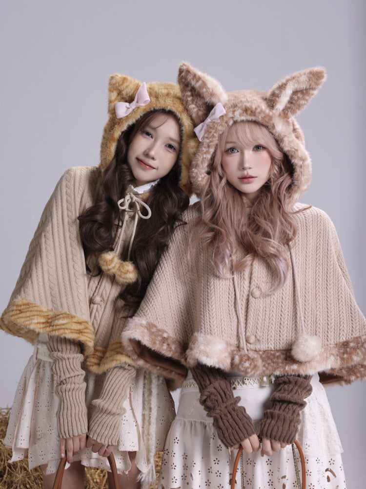 Fawn in the Forest Hooded Cape