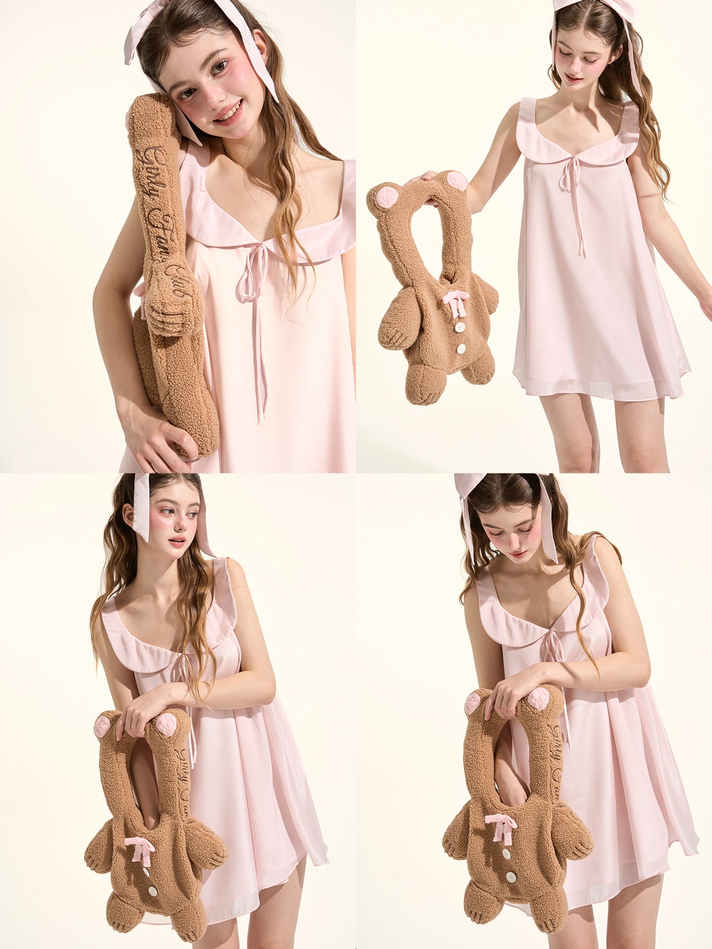 Teddy Button Bear Arm Bag