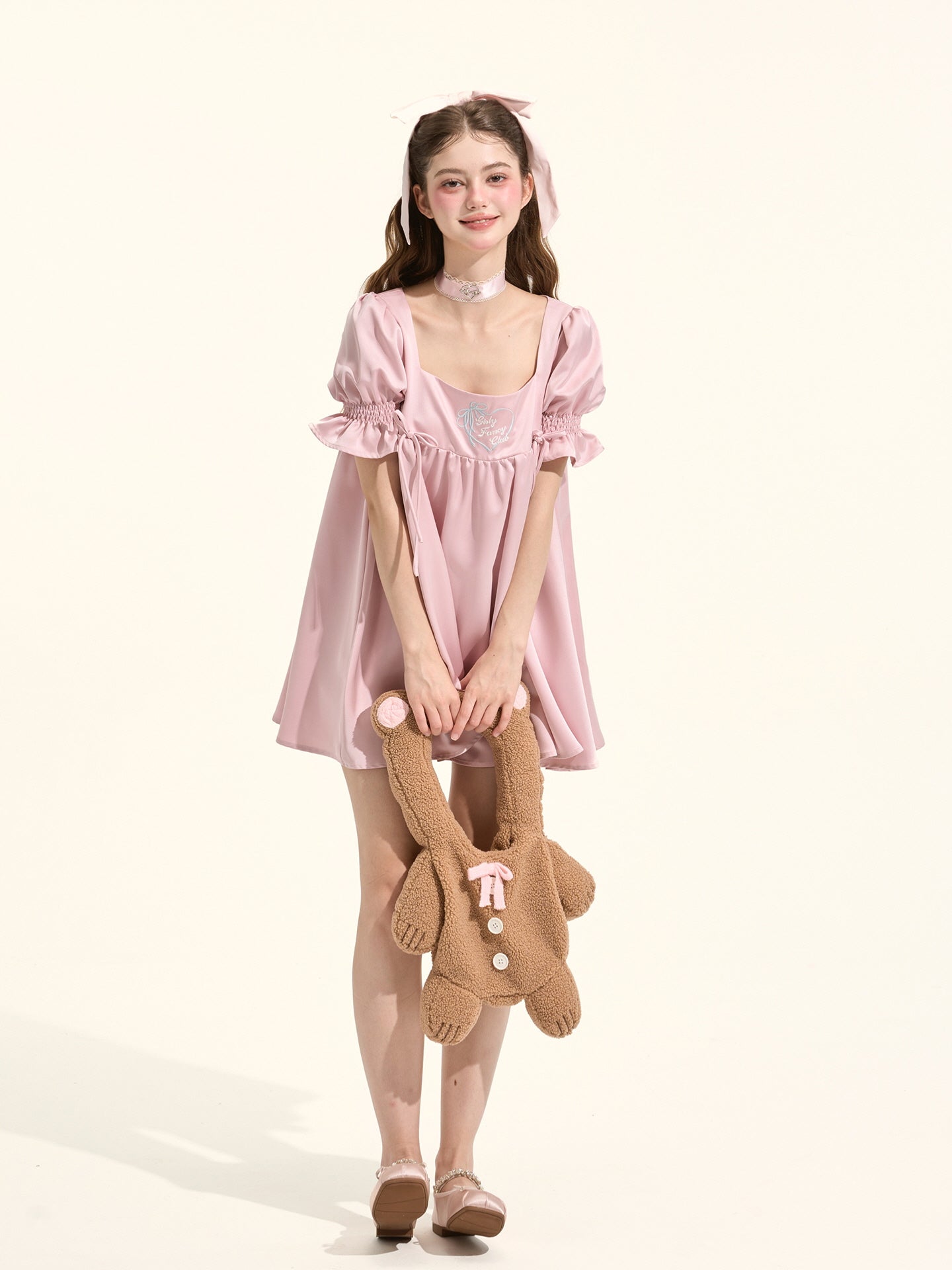 Teddy Button Bear Arm Bag