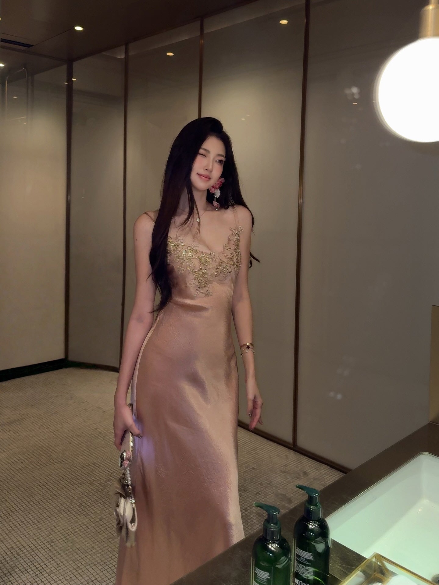 Moonlight Rosé Gown