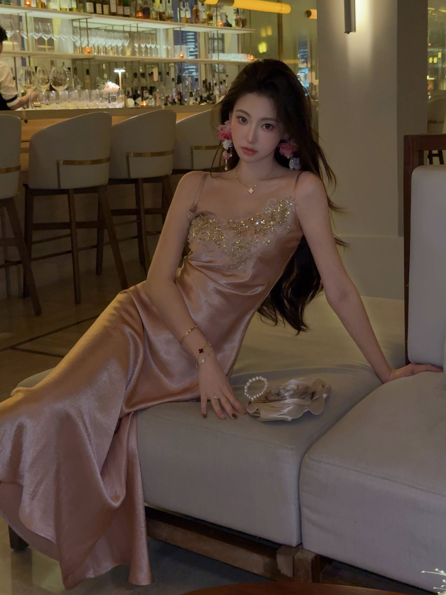 Moonlight Rosé Gown
