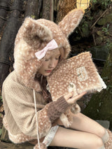 Fawn in the Forest Hooded Cape