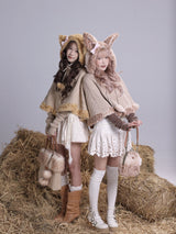 Fawn in the Forest Hooded Cape