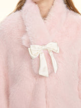 Blush Whisper Fox Fur Jacket