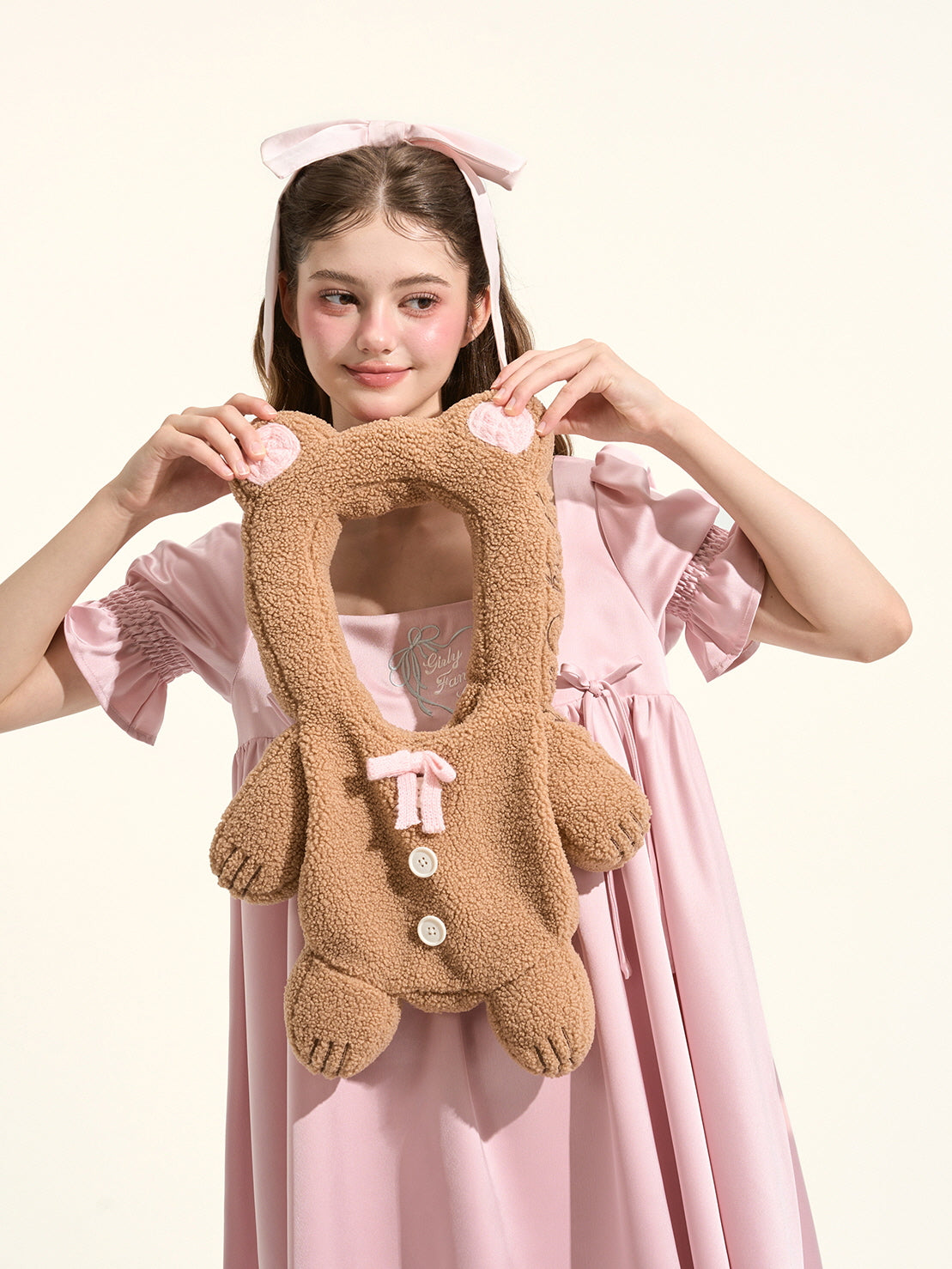 Teddy Button Bear Arm Bag