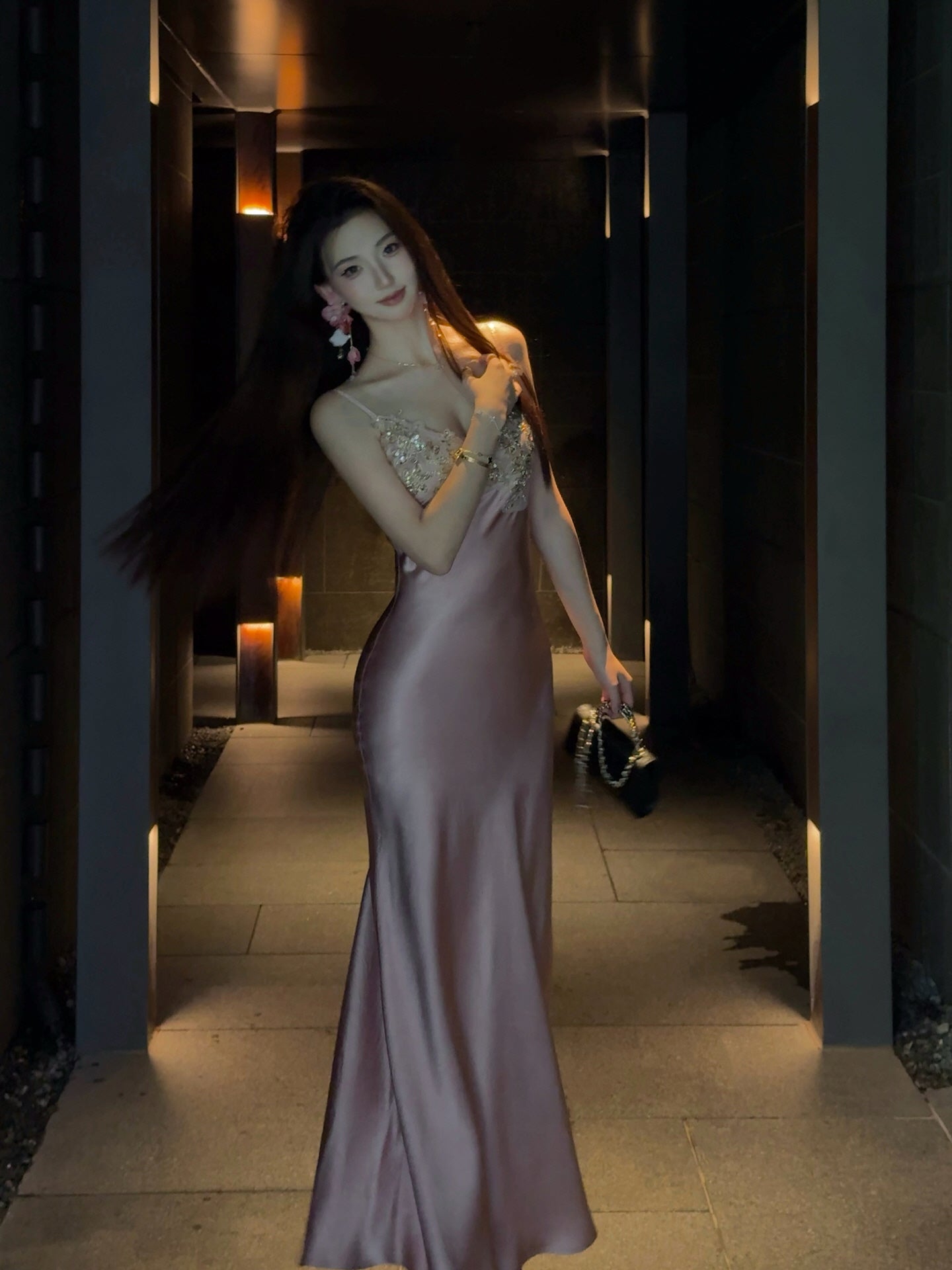 Moonlight Rosé Gown